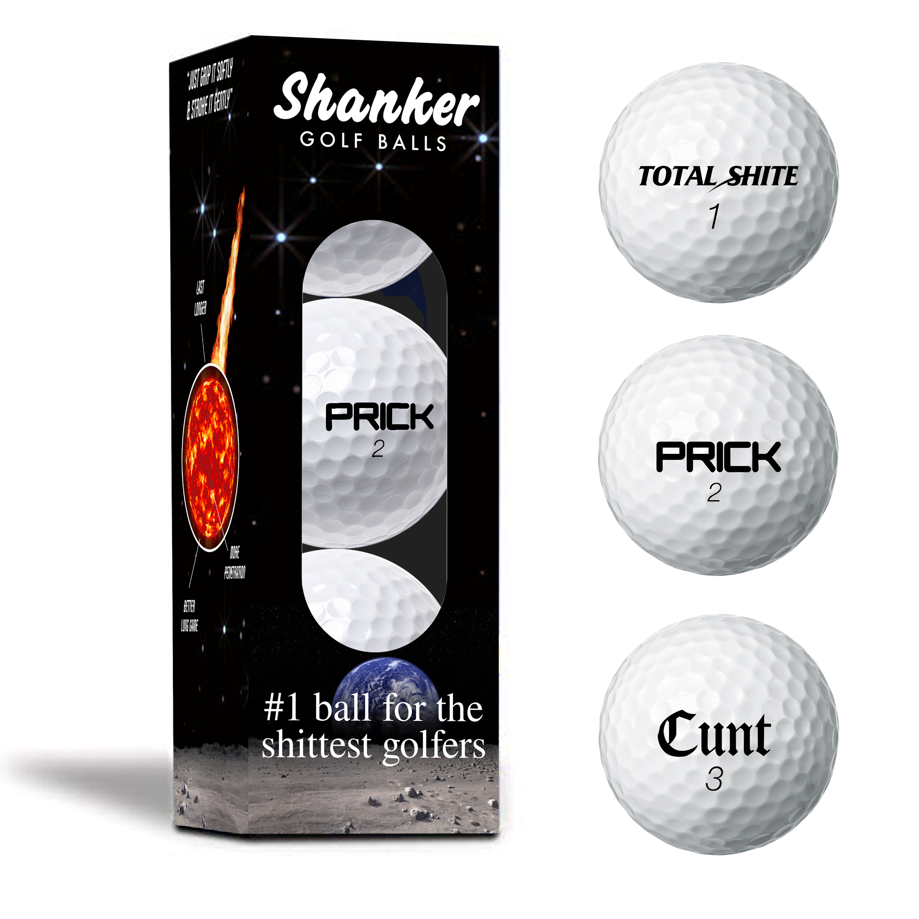 Funny Golf Gifts - Exploding Golf Balls - Pack of 3 - Golf Gag Gifts