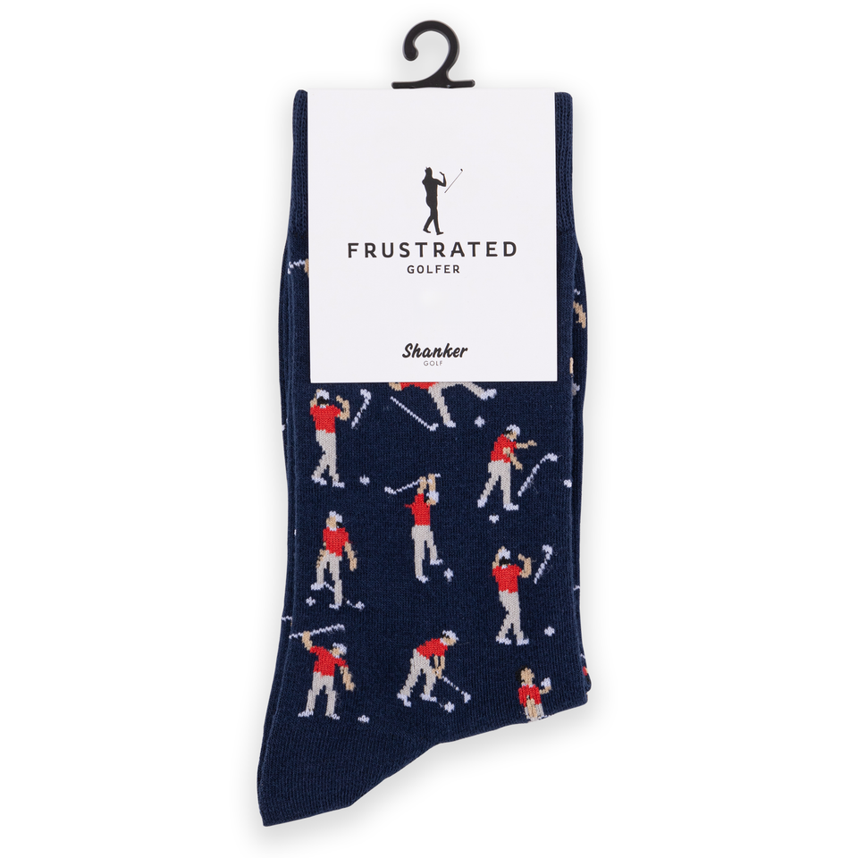 Shanker Golf - Frustrated Golfer Socks - Funny Golf Socks