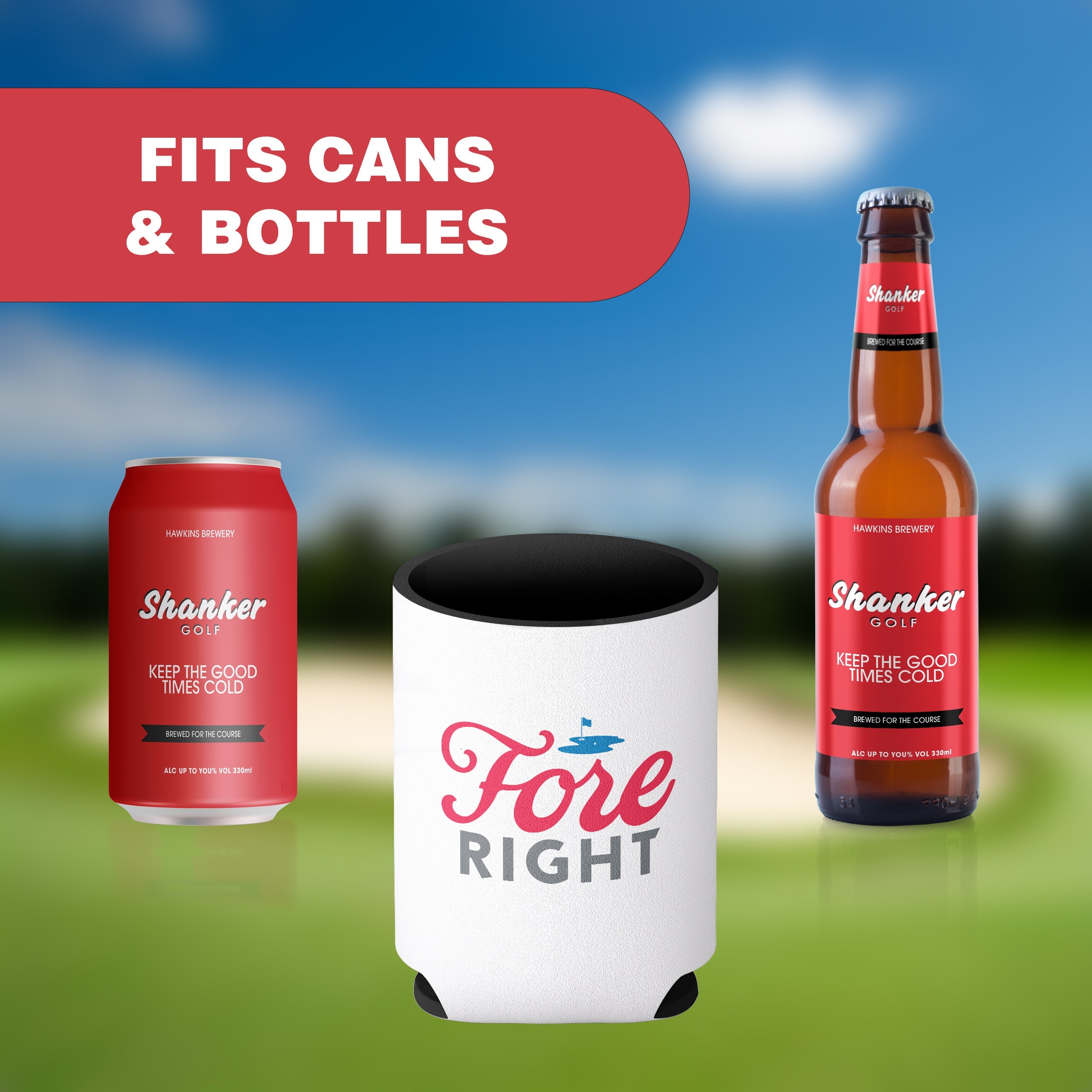 Golf Beer Koozies: Dual Meaning Can Coolers